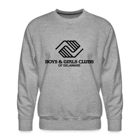 LOGO ONLY Men’s Premium Sweatshirt - heather grey