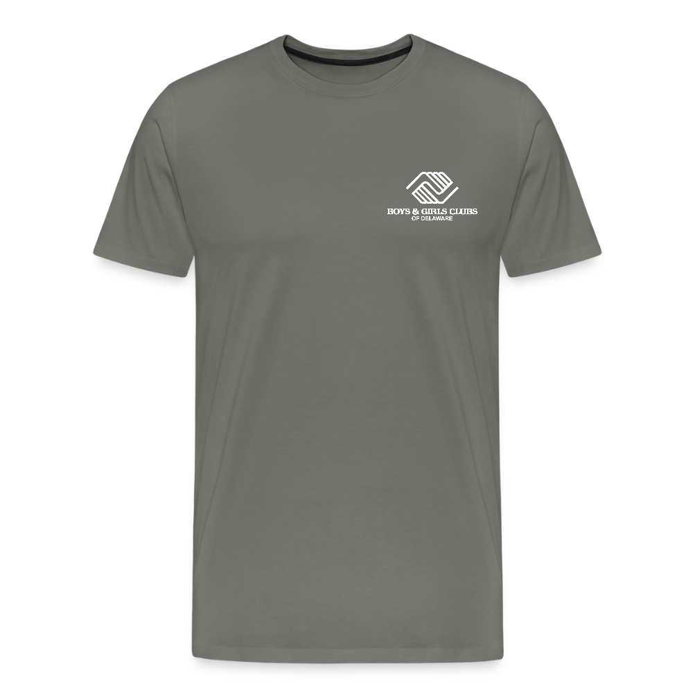 LOGO ONLY Men's Premium T-Shirt - asphalt gray