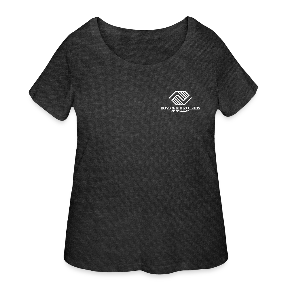 LOGO ONLY Women’s Curvy T-Shirt - deep heather