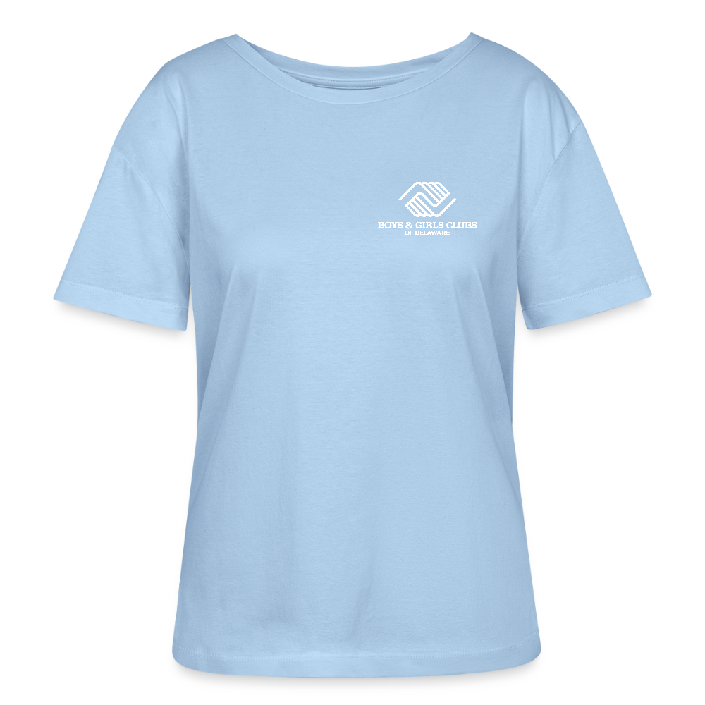 LOGO ONLY Stanley/Stella Serena Women’s Relaxed Organic T-Shirt - blue soul