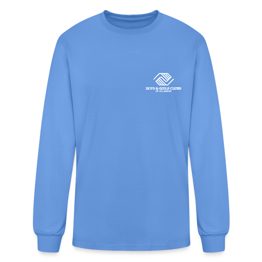LOGO ONLY Men's Long Sleeve T-Shirt - carolina blue