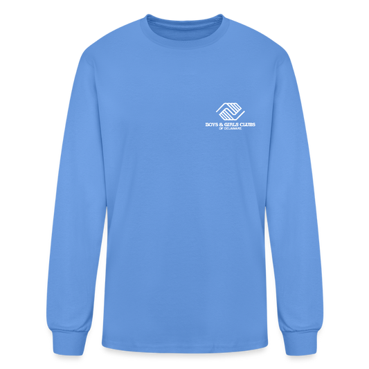 LOGO ONLY Men's Long Sleeve T-Shirt - carolina blue
