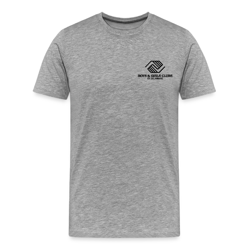 LOGO ONLY Men's Premium T-Shirt - heather gray