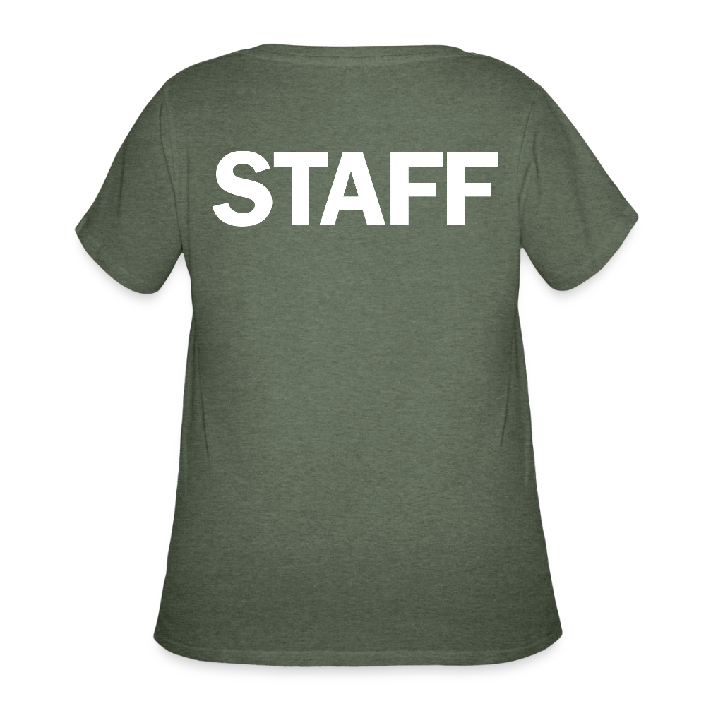 STAFF Women’s Curvy T-Shirt - heather military green