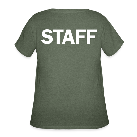 STAFF Women’s Curvy T-Shirt - heather military green