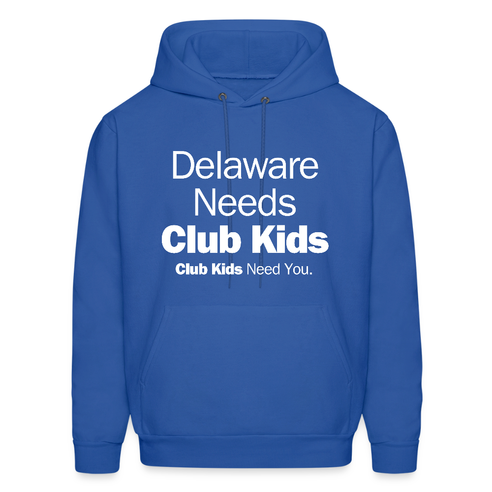 Delaware Needs Club Kids Men's Hoodie - royal blue