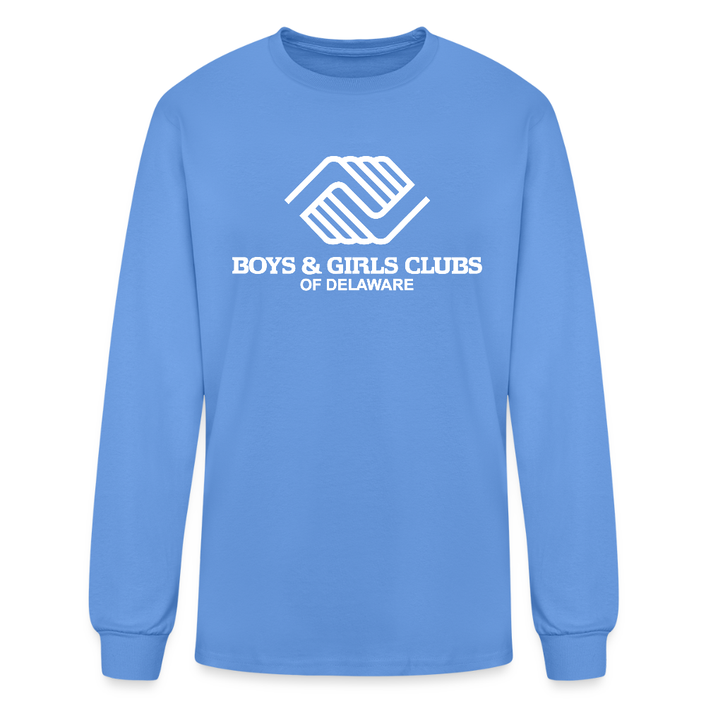 LOGO ONLY Men's Long Sleeve T-Shirt - carolina blue