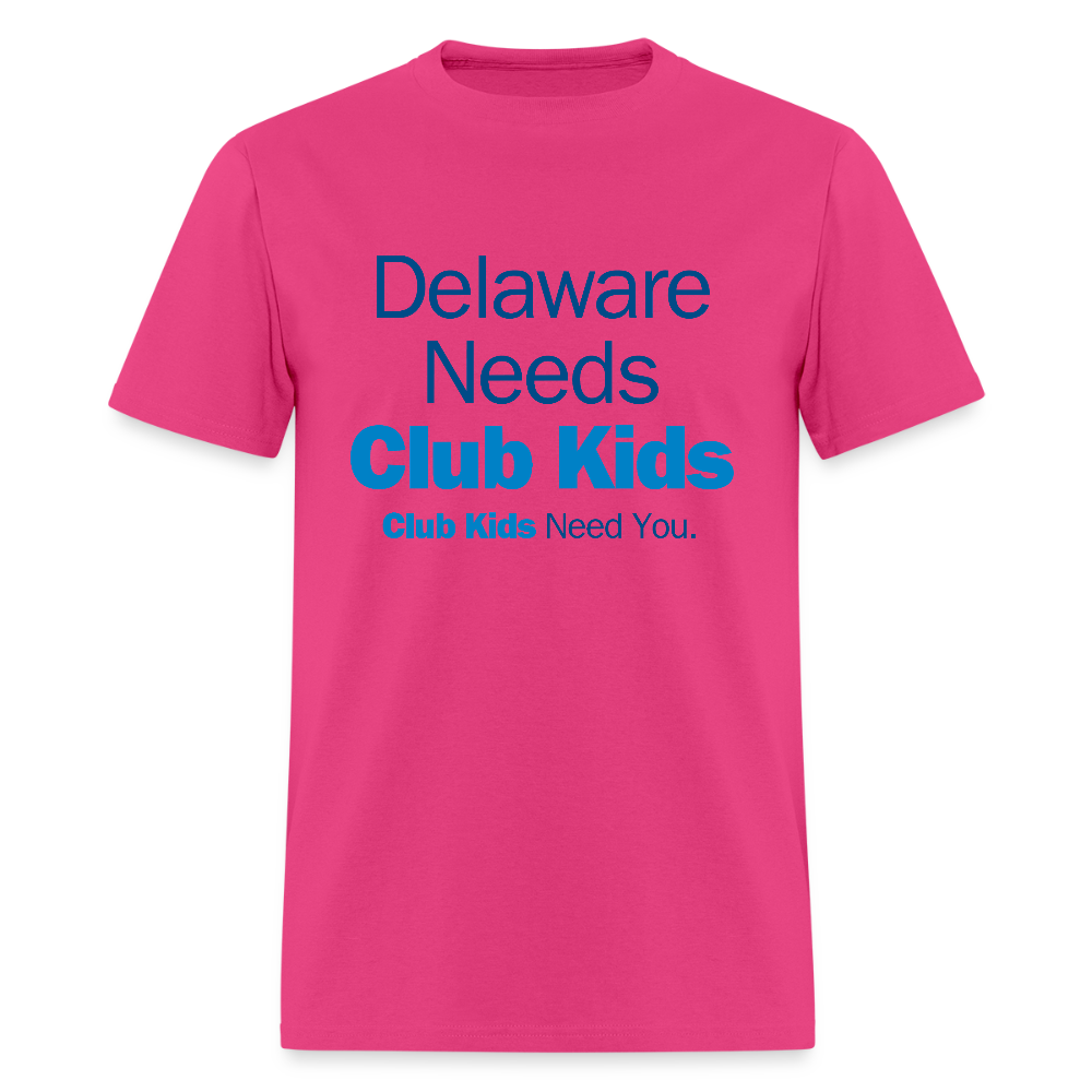 Delaware Needs Club Kids Men's T-Shirt | GILDAN 5000 - fuchsia