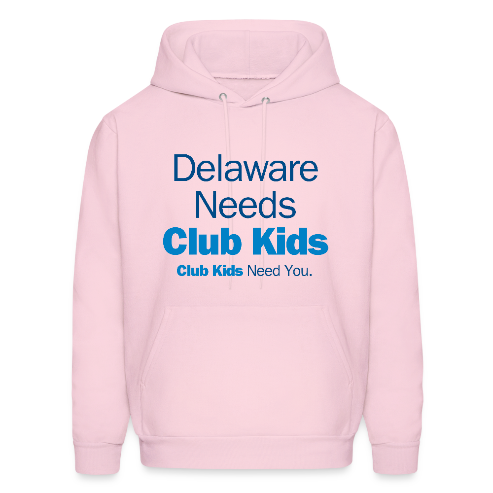 Delaware Needs Club Kids Men's Hoodie - pale pink