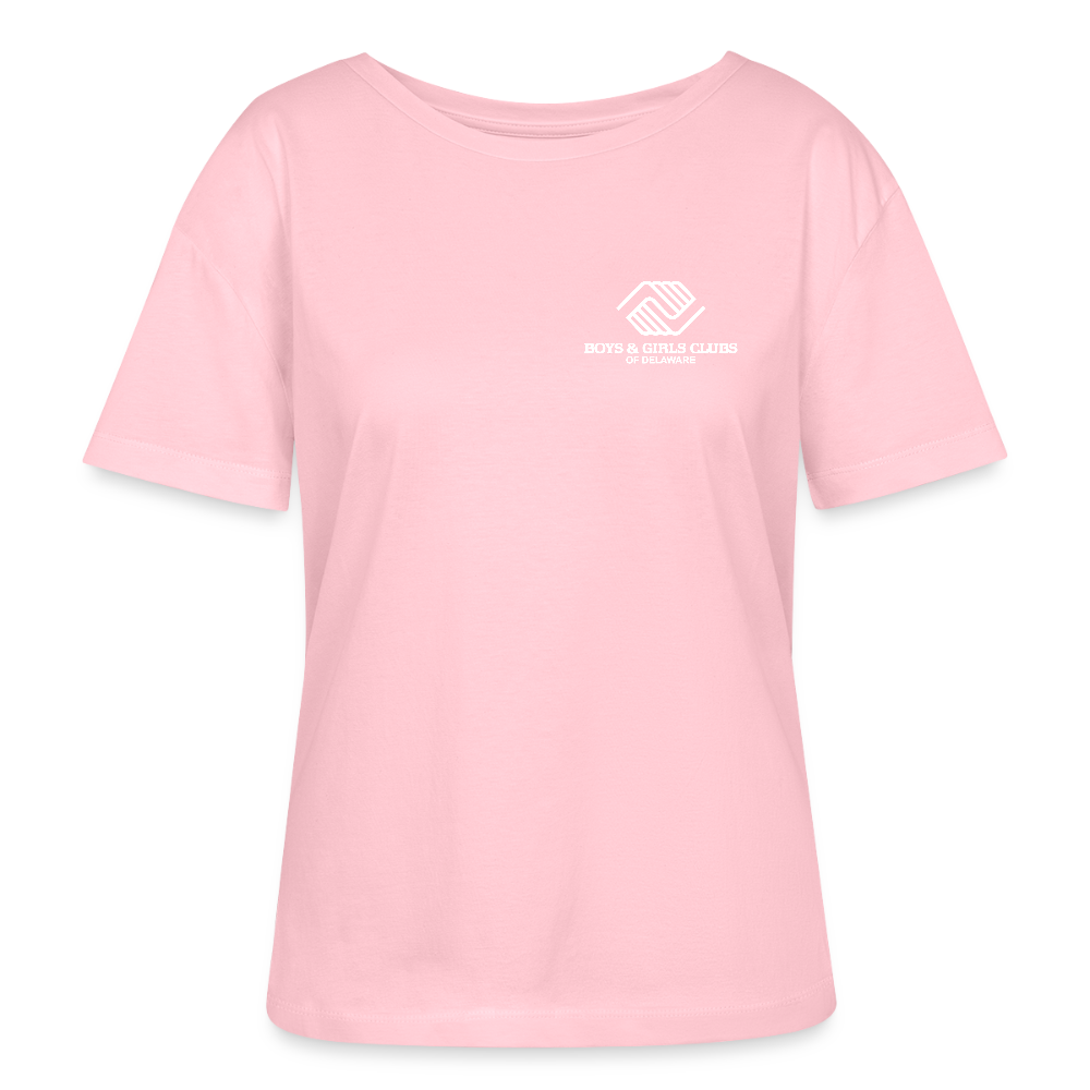 LOGO ONLY Stanley/Stella Serena Women’s Relaxed Organic T-Shirt - pale pink