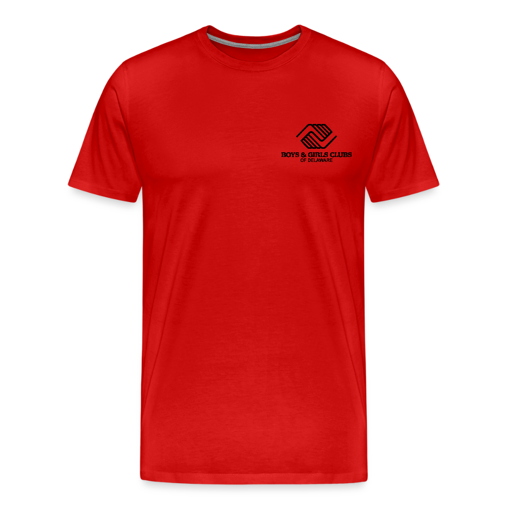 LOGO ONLY Men's Premium T-Shirt - red