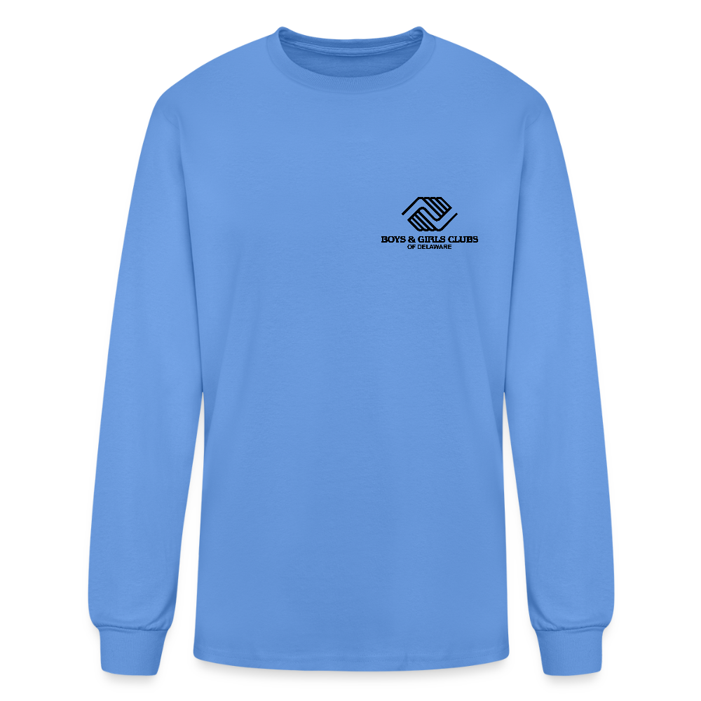 LOGO ONLY Men's Long Sleeve T-Shirt - carolina blue