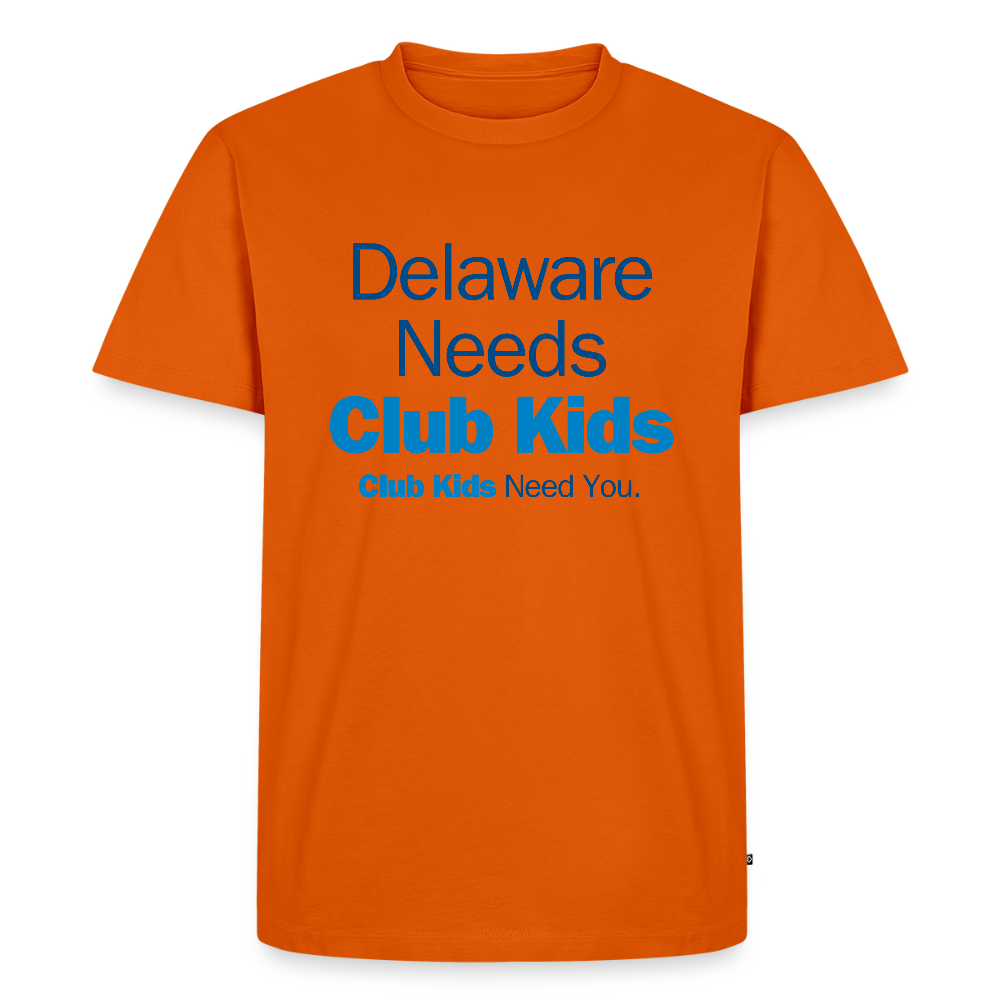 Delaware Needs Club Kids Men's Premium T-Shirt - orange 
