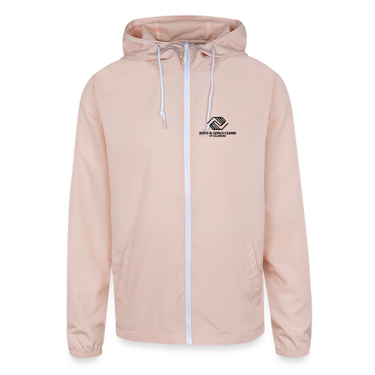 LOGO ONLY Unisex Lightweight Windbreaker Jacket - blush pink 