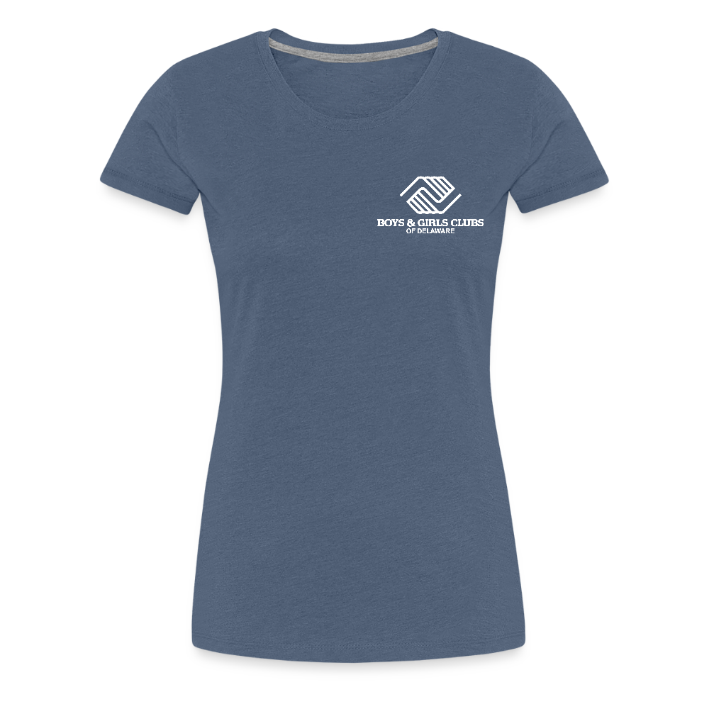 LOGO ONLY Women’s Premium T-Shirt - heather blue