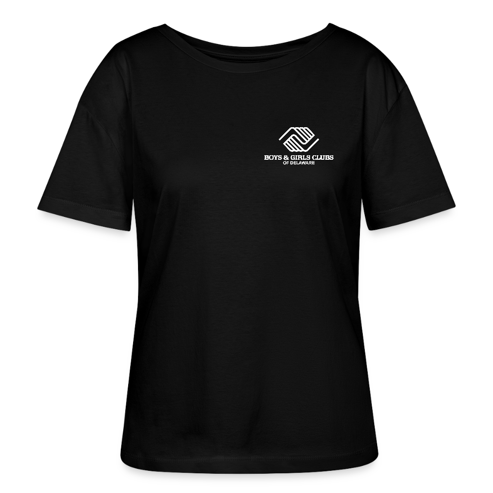 LOGO ONLY Stanley/Stella Serena Women’s Relaxed Organic T-Shirt - black
