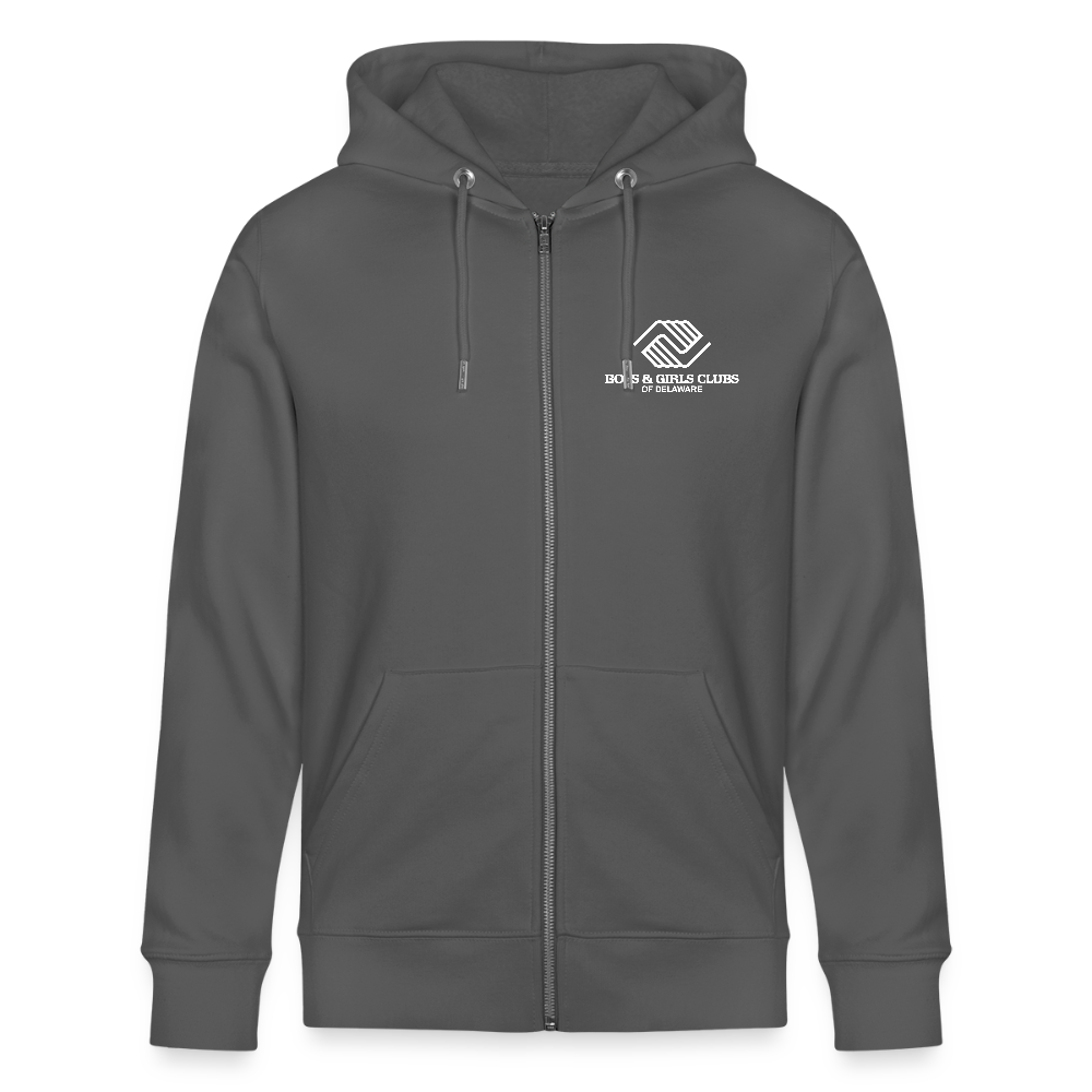LOGO ONLY Stanley/Stella Cultivator Organic Zip Hoodie - anthracite