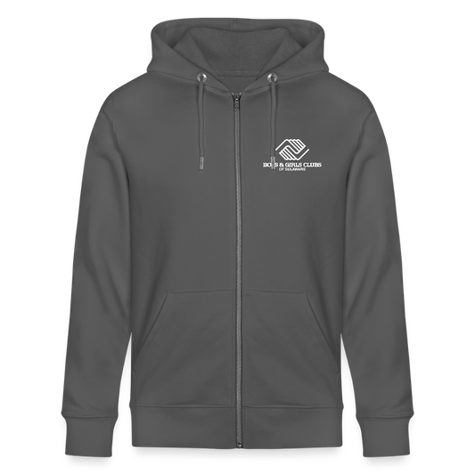 LOGO ONLY Stanley/Stella Cultivator Organic Zip Hoodie - anthracite