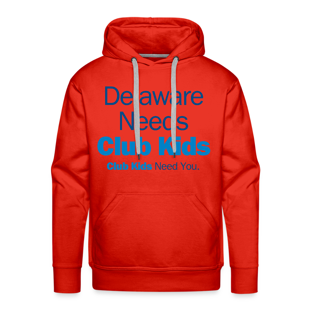 Delaware Needs Club Kids Men’s Premium Hoodie - red