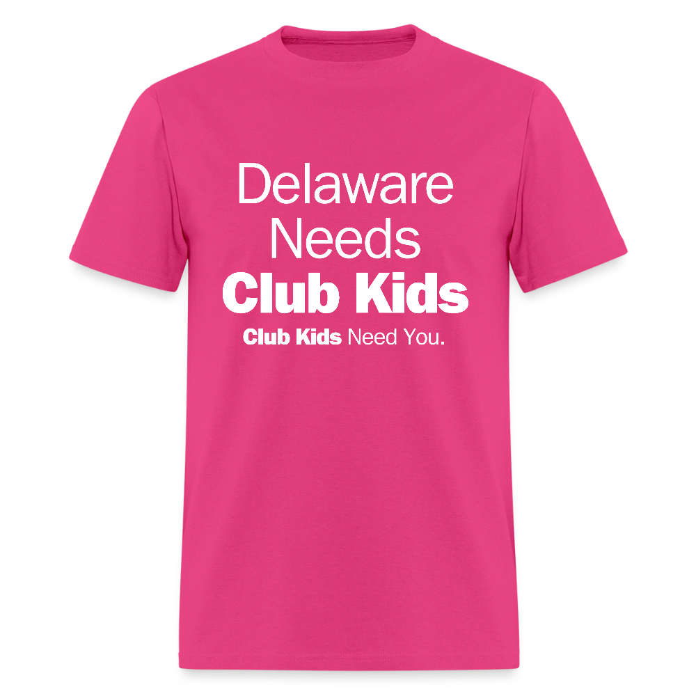 Delaware Needs Club Kids Men's T-Shirt | GILDAN 5000 - fuchsia
