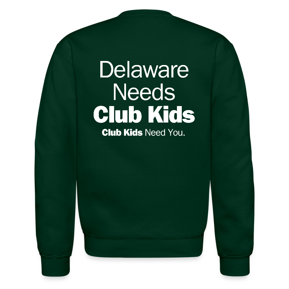 BGCDE Club Kids Need You Crewneck Sweatshirt - forest green
