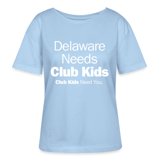Delaware Needs Club Kids Stanley/Stella Serena Women’s Relaxed Organic T-Shirt - blue soul