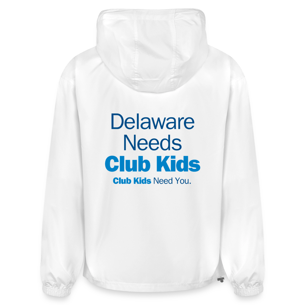 BGCDE Club Kids Need You BLUE- Dual Sided Champion Packable Jacket - white