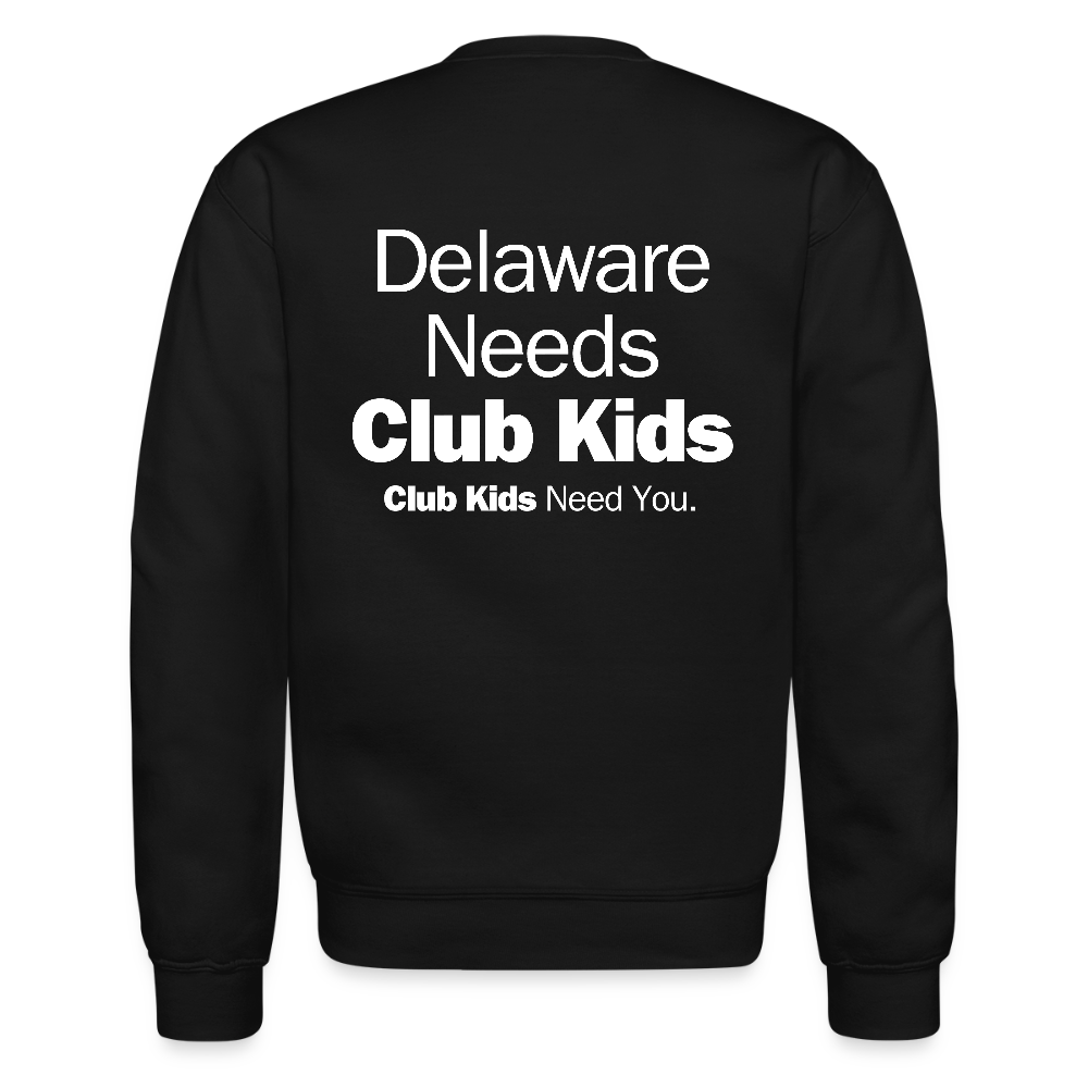 BGCDE Club Kids Need You Crewneck Sweatshirt - black
