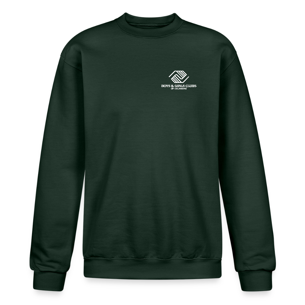 LOGO ONLY Champion Unisex Powerblend Sweatshirt - Dark Green