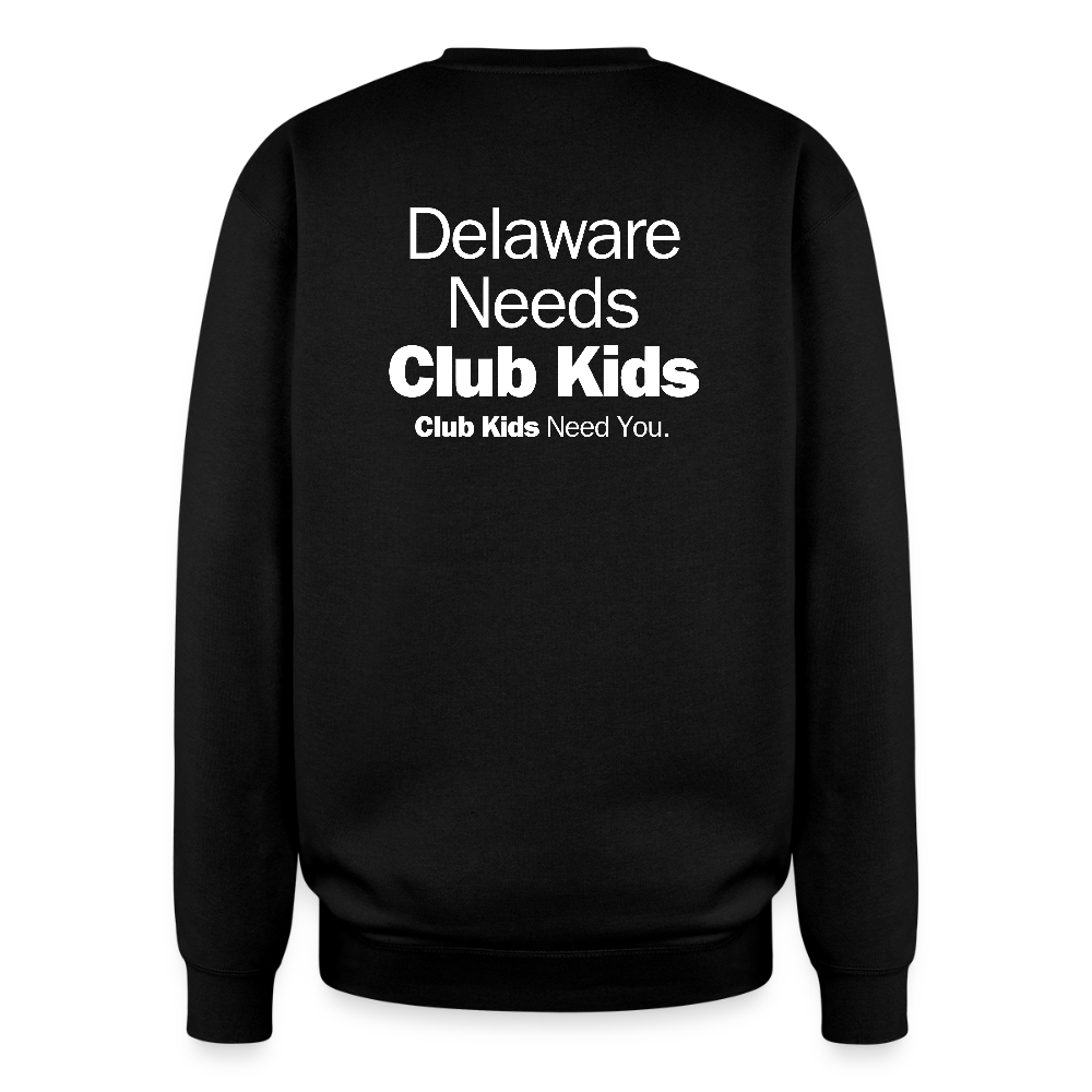 BGCDE Club Kids Need You Oversized Crewneck Sweatshirt - black