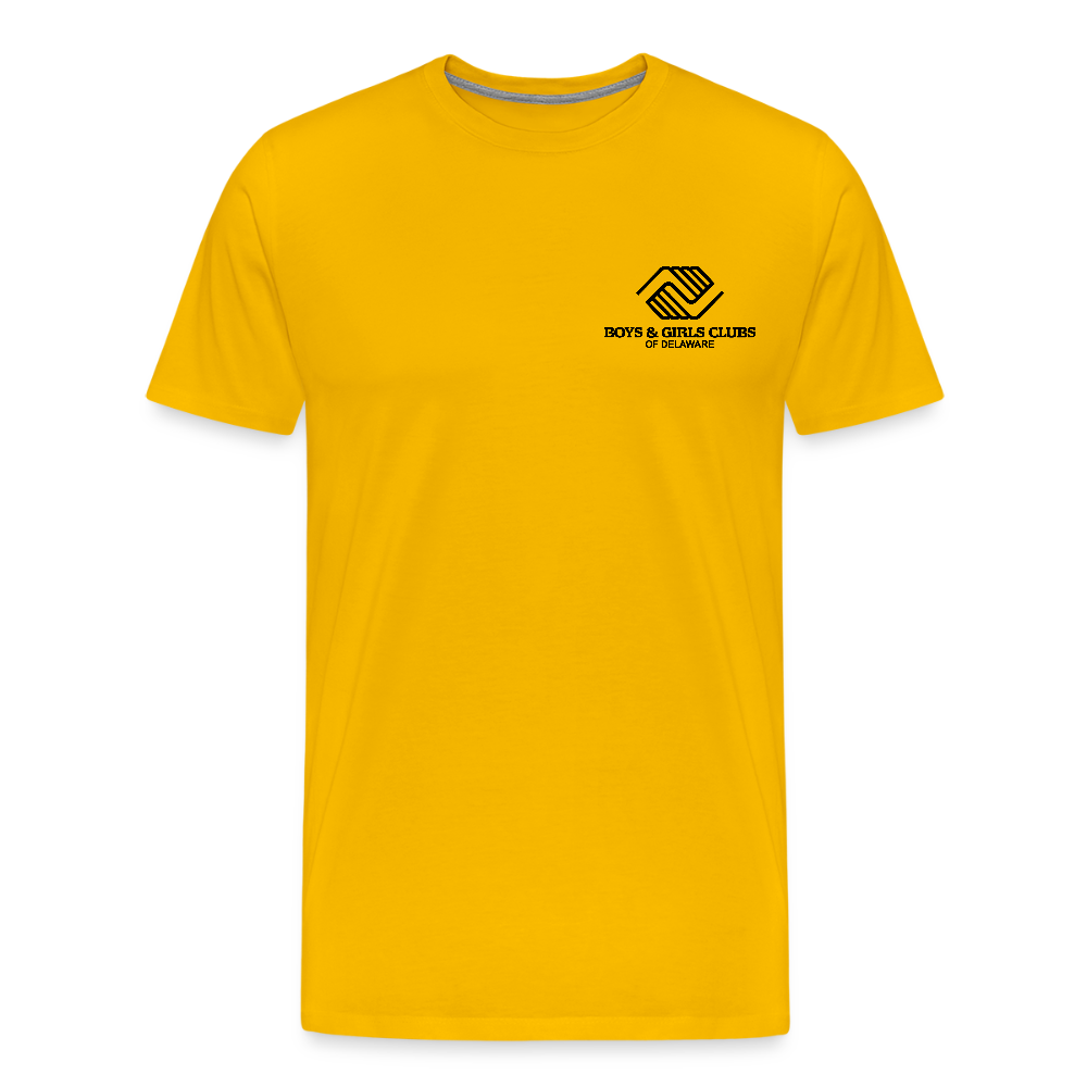 LOGO ONLY Men's Premium T-Shirt - sun yellow