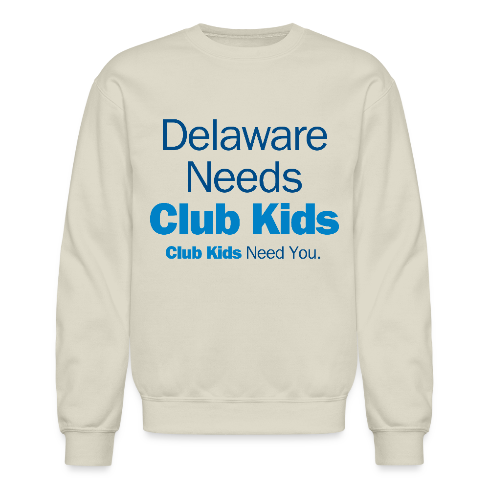 Delaware Needs Club Kids Crewneck Sweatshirt - Sand