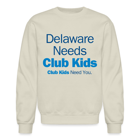 Delaware Needs Club Kids Crewneck Sweatshirt - Sand