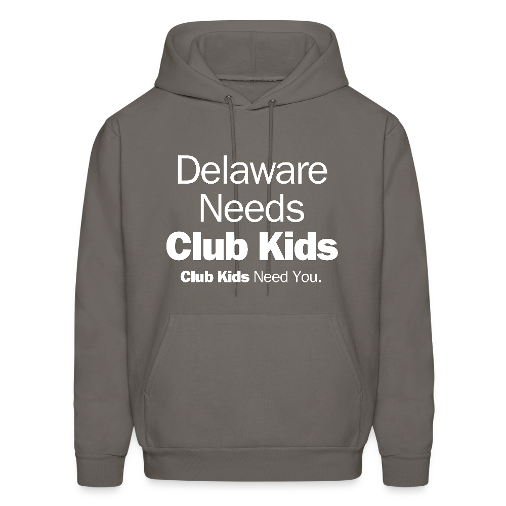 Delaware Needs Club Kids Men's Hoodie - asphalt gray