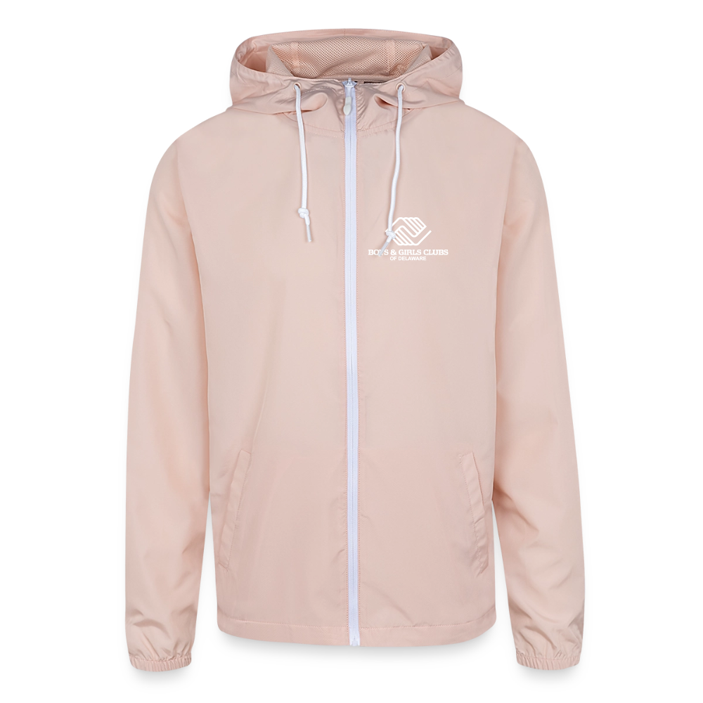 BGCDE Club Kids Need You BLUE - Dual Sided Unisex Lightweight Windbreaker Jacket - blush pink 