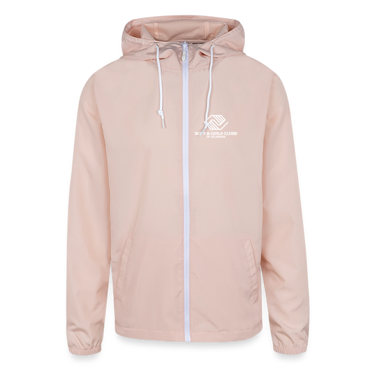 BGCDE Club Kids Need You BLUE - Dual Sided Unisex Lightweight Windbreaker Jacket - blush pink 