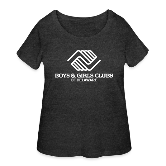 LOGO ONLY Women’s Curvy T-Shirt - deep heather