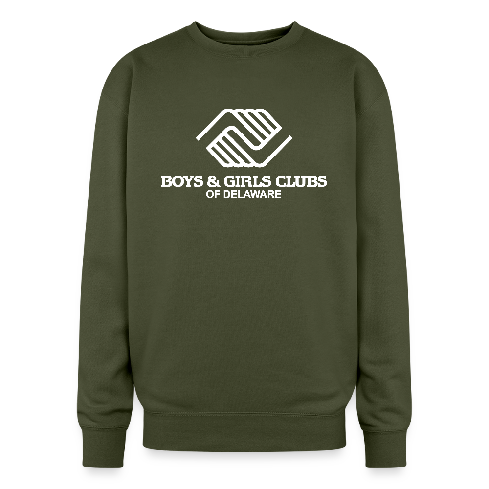 LOGO ONLY Oversized Crewneck Sweatshirt - olive green