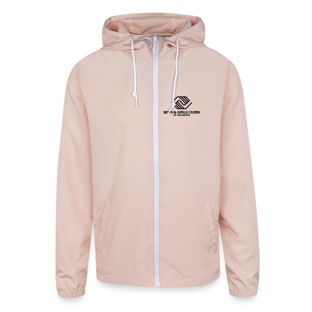 BGCDE Club Kids Need You BLUE- Dual Sided Unisex Lightweight Windbreaker Jacket - blush pink 