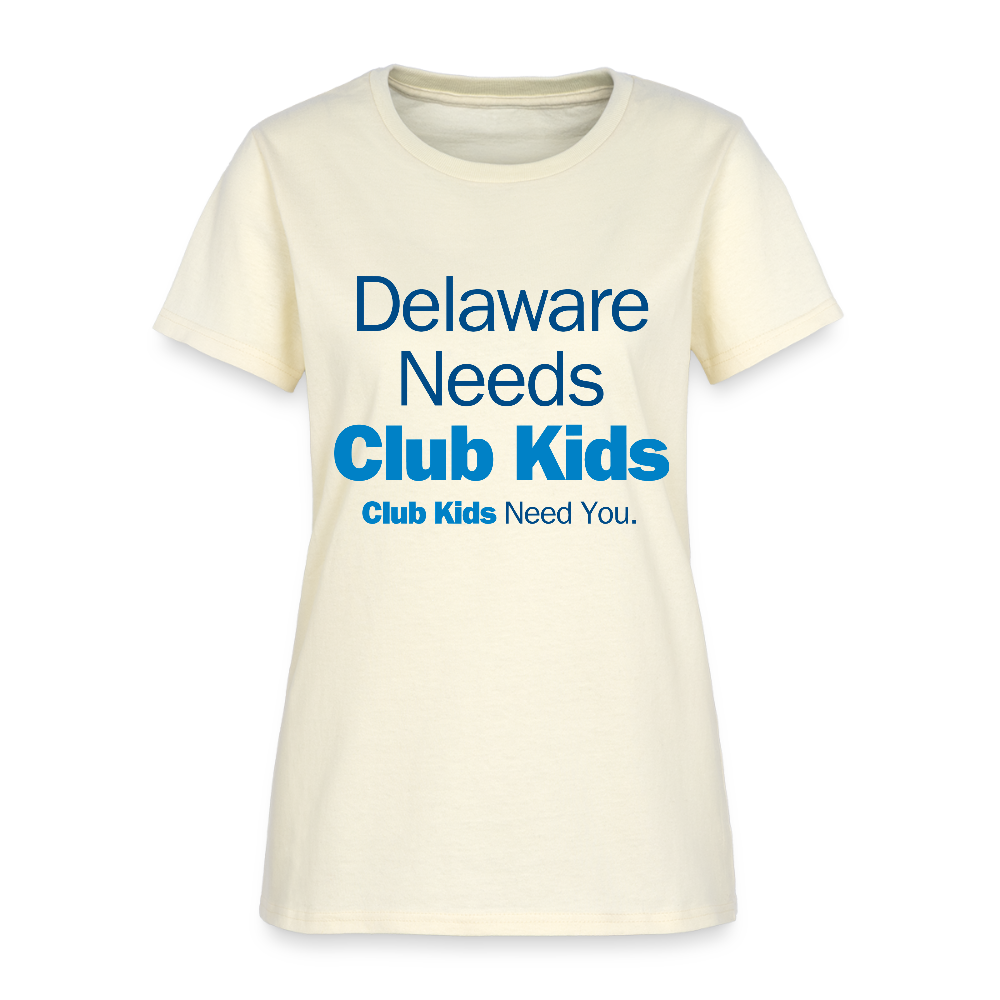Delaware Needs Club Kids Women's T-Shirt - off white