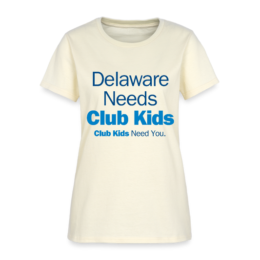 Delaware Needs Club Kids Women's T-Shirt - off white
