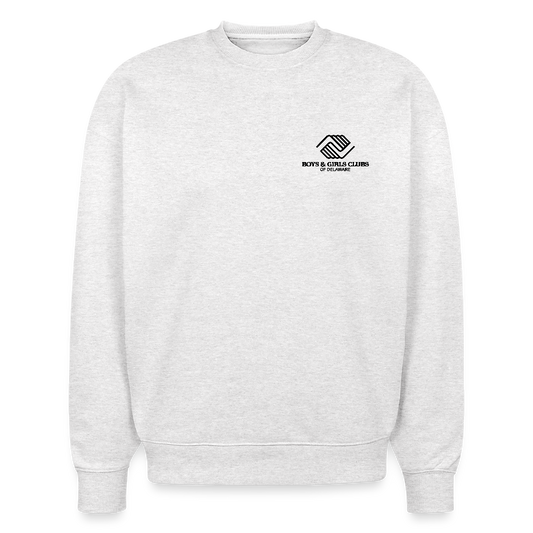 LOGO ONLY Stanley/Stella Radder Unisex Oversized Organic Sweatshirt - cool heather grey