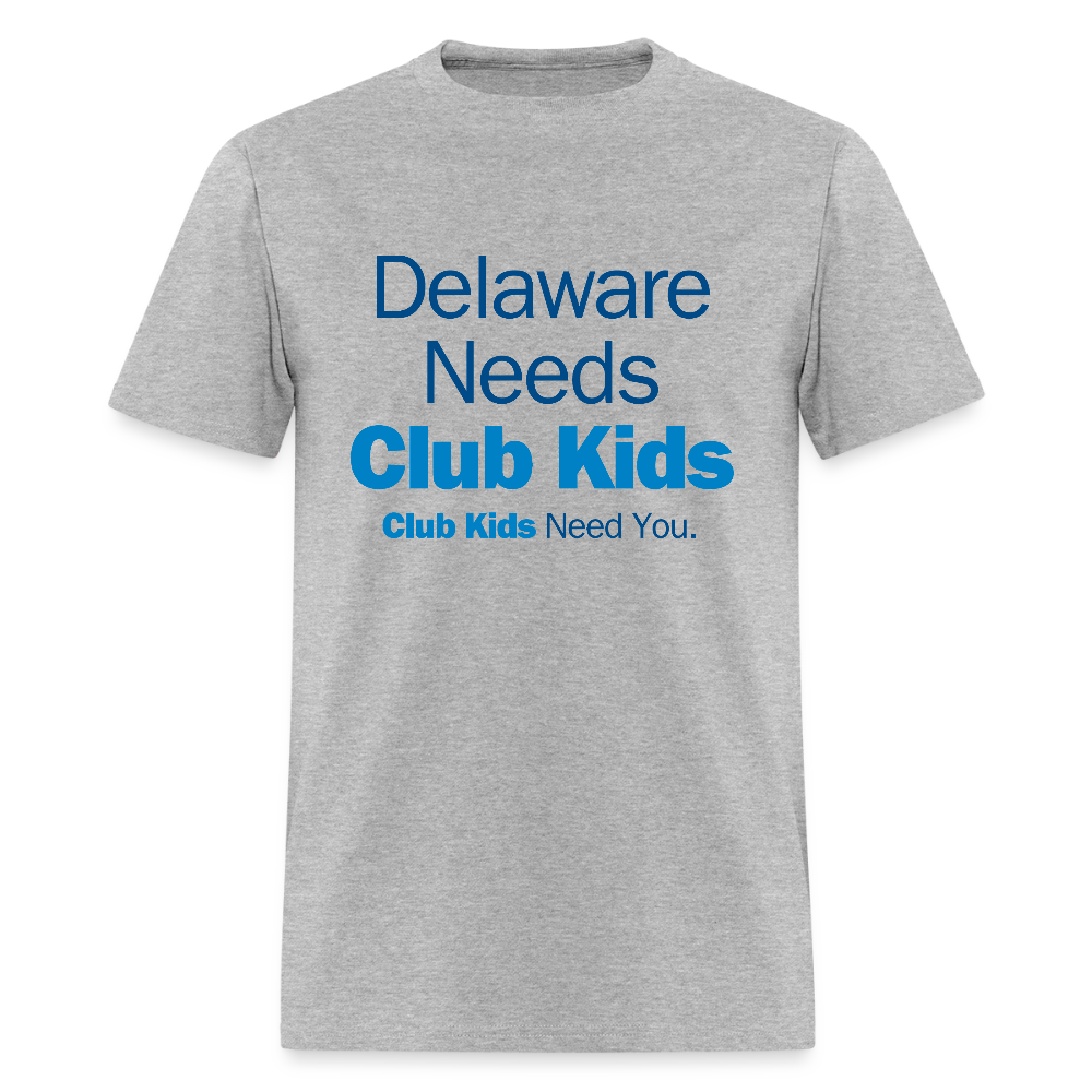 Delaware Needs Club Kids Men's T-Shirt | GILDAN 5000 - heather gray