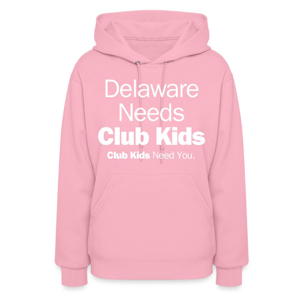 Delaware Needs Club Kids Women's Hoodie - classic pink