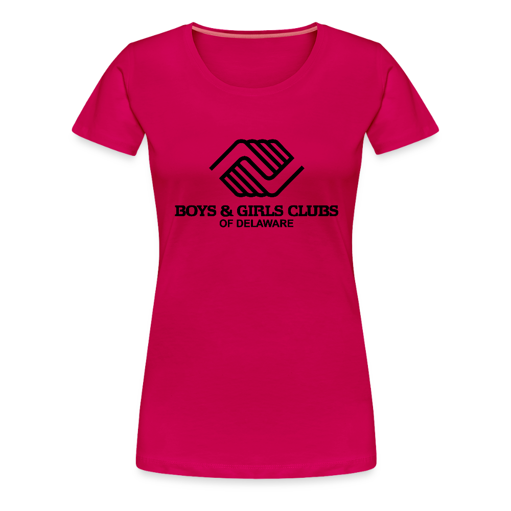 LOGO ONLY Women’s Premium T-Shirt - dark pink