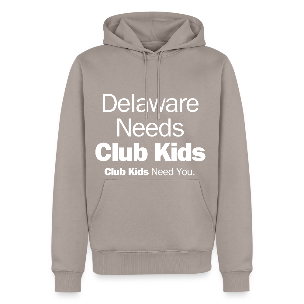 Delaware Needs Club Kids Men’s Premium Hoodie - taupe