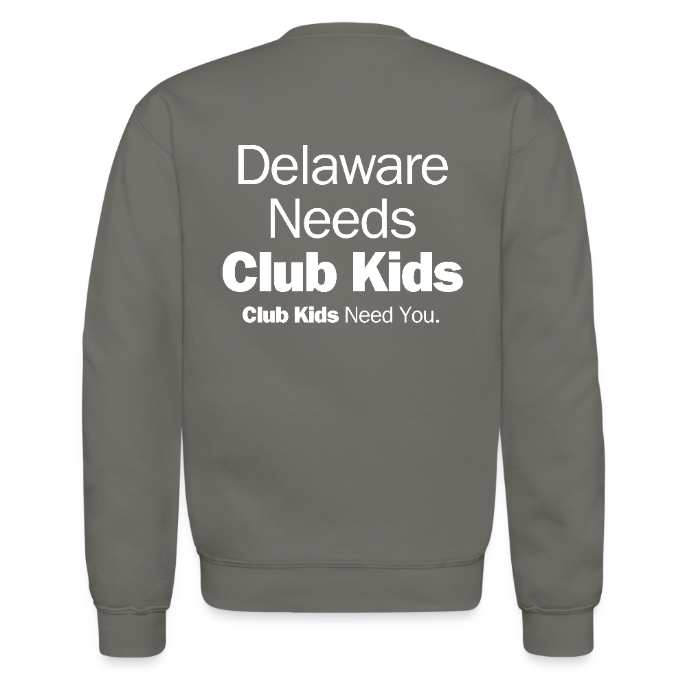 BGCDE Club Kids Need You Crewneck Sweatshirt - asphalt gray