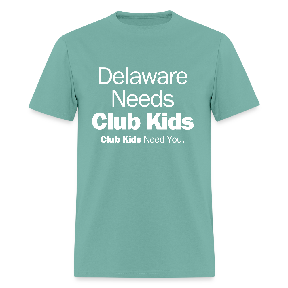 Delaware Needs Club Kids Men's T-Shirt | GILDAN 5000 - aquatic