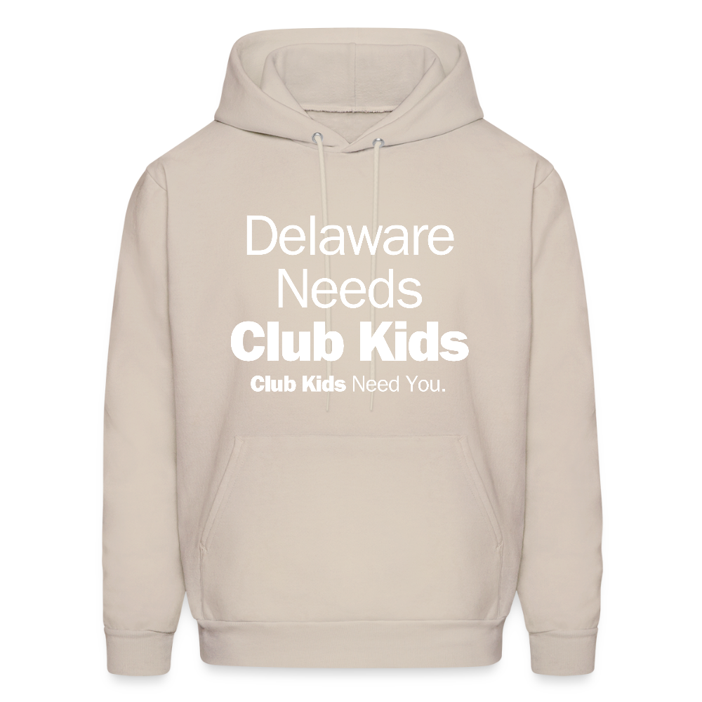 Delaware Needs Club Kids Men's Hoodie - Sand