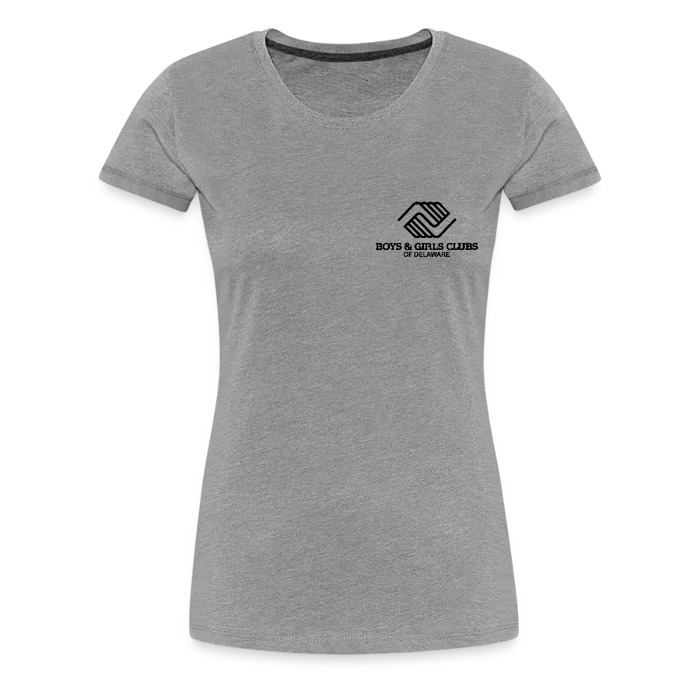 LOGO ONLY Women’s Premium T-Shirt - heather gray